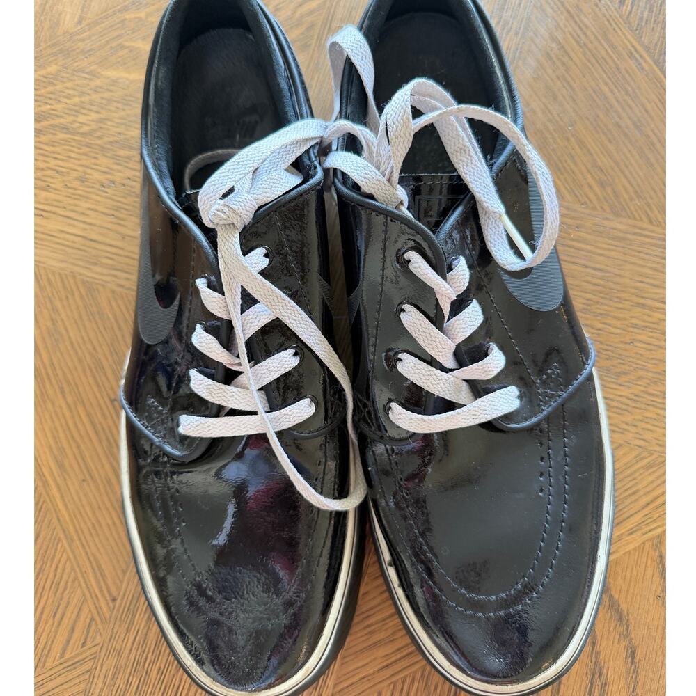 Nike SB x Lockwood Stefan Janoski PR QS Patent Black 9 - Picture 2 of 5